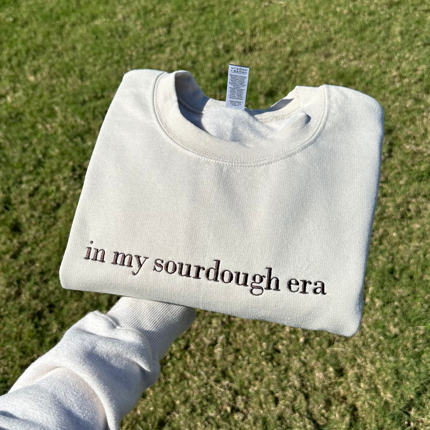 In My Sourdough Era Embroidered Sweatshirt